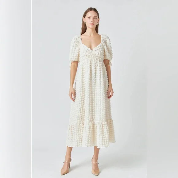 Endless Rose | Dresses | Endless Rose Nordstrom Bubble Puff Sleeve Maxi  Dress New | Poshmark